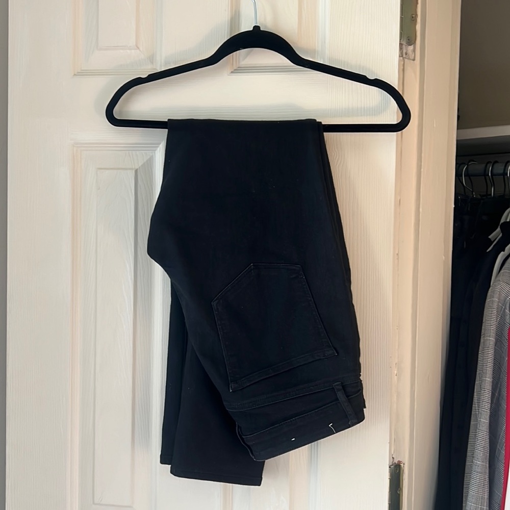 loft black curvy skinny jeans
